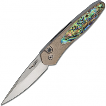 Нож PRO-TECH NEWPORT CUSTOM ABALONE S35VN Нож PRO-TECH NEWPORT CUSTOM ABALONE S35VN
